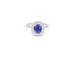 Bague Bague en or blanc avec saphir de Ceylan de 2 carats et diamants 58 Facettes 14298