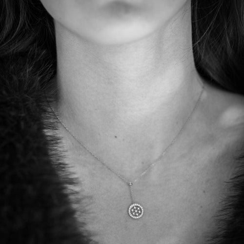 Kolye TIFFANY & CO Platin ve elmas 58 Facettes ile kolye