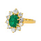 Bague 49 Bague Pompadour Or jaune Emeraude, Diamant 58 Facettes 4399091RV