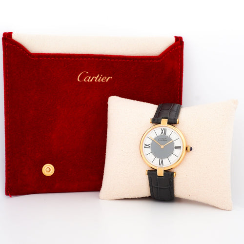 Montre Cartier Must Vendôme - Cadran gris ivoire - LM 58 Facettes