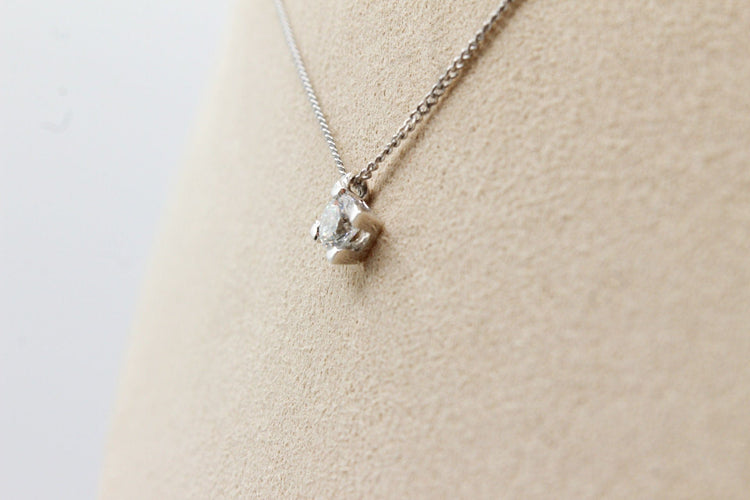 Pendentif Pendentif or blanc diamant 58 Facettes 250359