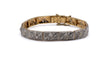 Bracelet Bracelet Art Déco or jaune et or blanc, diamants 58 Facettes 2350