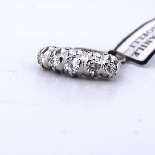 Bague 57 BAGUE ANTIQUE EN OR 18KT AVEC DIAMANTS 58 Facettes