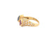 Bague 52 bague toi et moi rubis saphir et diamants t52 or jaune 18k 5gr 58 Facettes 267850