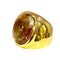 Bague 51 Bague en or jaune topaze cabochon 58 Facettes AB340