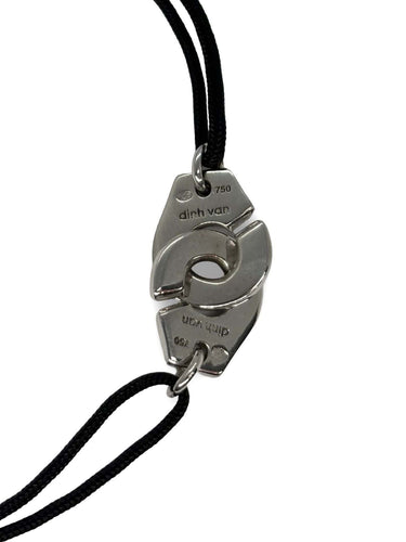 Bracelet Bracelet Dinh Van Menottes or blanc et diamants 58 Facettes 1011