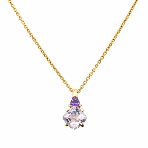 Collier Collier  Pendentif Or jaune Améthyste 58 Facettes 4282981CN