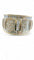 Bague 54 Bague en or jaune 18 carats diamants princesse et baguette 58 Facettes