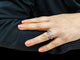 Bague 55 CARTIER Bague C or blanc et diamants 58 Facettes DV-Cartier-49