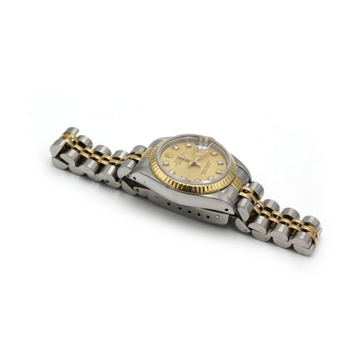 Montre Montre Or Acier Lady Datejust - ROLEX 58 Facettes 250288R