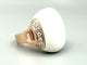 Bague 60 CHIMENTO. Bague en or rose, agate blanche et diamants 58 Facettes