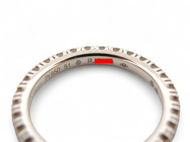 Bague 51 bague CARTIER alliance etincelle crb4087151 t51 en platine diamants 58 Facettes 271479