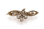 Antique yellow gold brooch with 0.85-carat diamonds in the Art Nouveau style 58 Facettes 9043