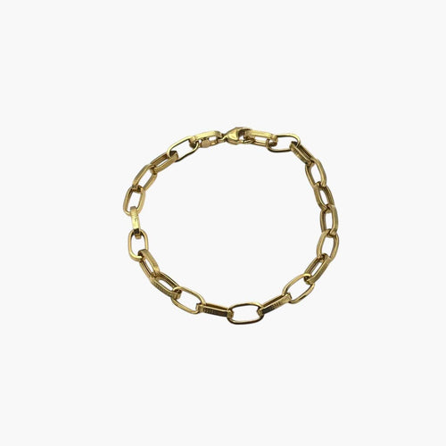 Bracelet Bracelet maille trombone en or jaune 750 58 Facettes 149064432