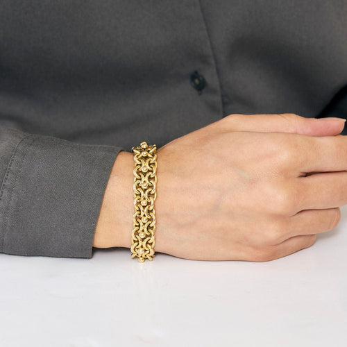 Bracelet Bracelet ou jaune 58 Facettes BOU0299