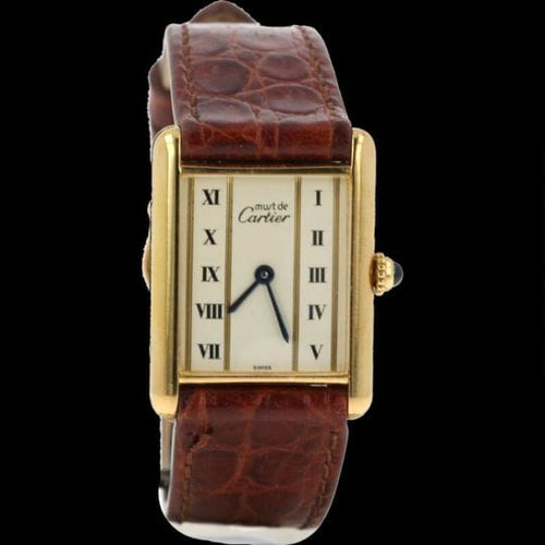 Montre Cartier Montre Must De Cartier Vermeil 58 Facettes MT43316