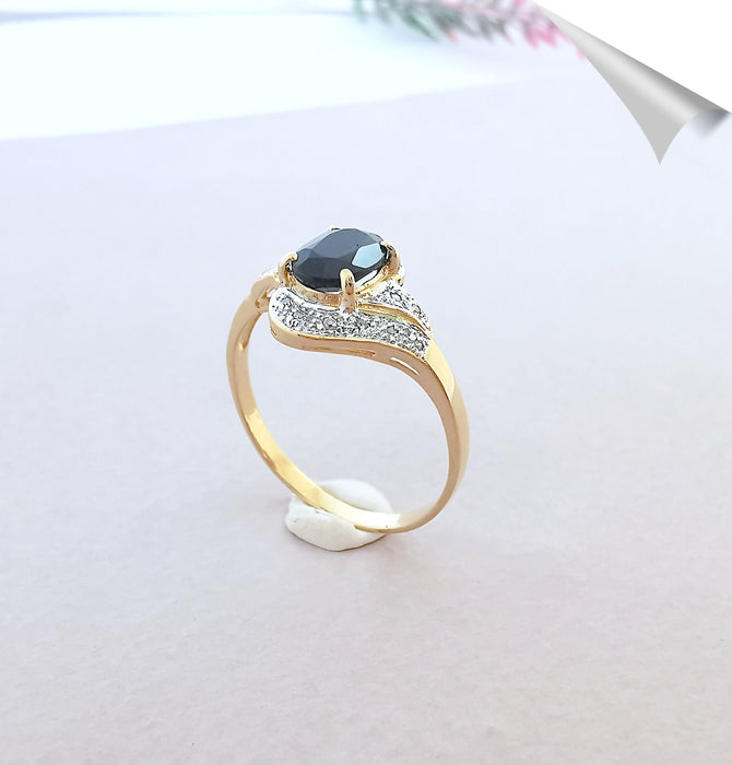 Bague Bague Saphir Diamants Or 18 K 58 Facettes AA 1548