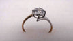 Bague 56 Bague solitaire or et Oxyde de Zirconium 58 Facettes 13071