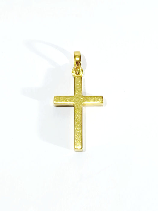 Pendentif Croix en or jaune 58 Facettes