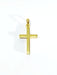 Pendentif Croix en or jaune 58 Facettes