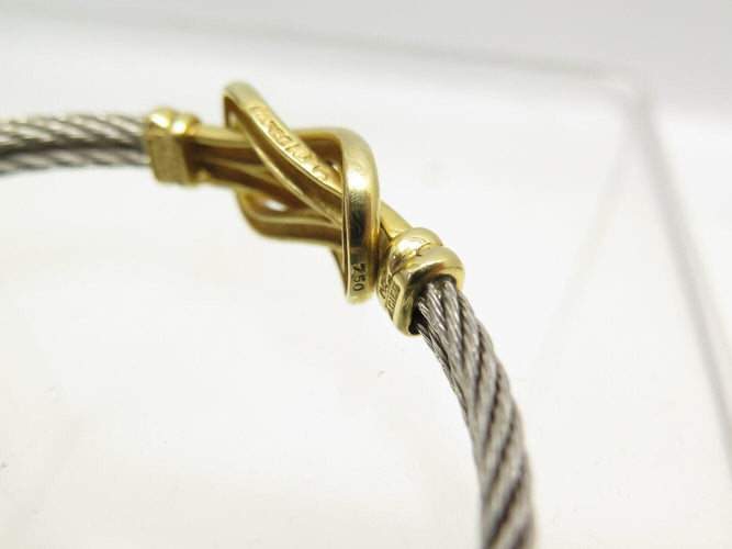 Bracelet vintage bracelet FRED force 10 infinie gm or jaune 18k acier t16.5 58 Facettes 271707