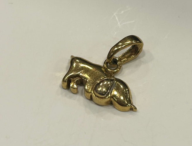 Pendentif Pendentif chien or jaune 58 Facettes LP731/3