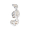 Boucles d'oreilles Hermès  Boucles d'oreilles Mono-boucle Chaîne d'ancre Argent 58 Facettes 4540660RV