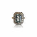 Bague Bague Aigue-Marine et Diamants 58 Facettes BAF040