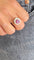 Bague 56 Bague marguerite or jaune, rubis, diamants 58 Facettes