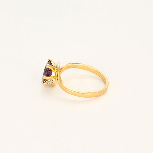 Bague 57.5 Bague mouvementée tanzanite 58 Facettes LP1177