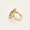 Bague 52 Bague en or jaune, or blanc, diamants et saphir 58 Facettes B240714
