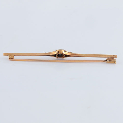 Broche Broche or jaune, saphir et diamants 58 Facettes