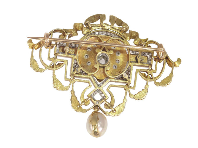 Collier Brillance Belle Époque : Collier et broche Masterwork 58 Facettes 20198-0036