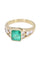 Bague BAGUE MODERNE ÉMERAUDE ET DIAMANTS 58 Facettes 088051