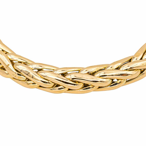 Bracelet Link palm tree Yellow gold 