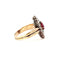 Bague 53 Bague victorienne en rubis birman et diamants, sertie de natte. 58 Facettes