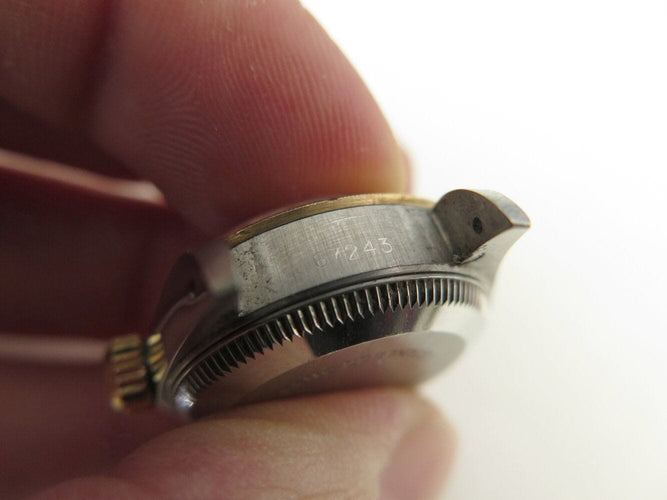 Montre vintage montre ROLEX oyster perpetual lady 67243 24mm acier or jaune auto 58 Facettes 272072