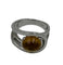 Bague 54 FRED - Bague or blanc Citrine 58 Facettes
