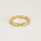 Bague 47 Alliance en or jaune à motif de bambou 58 Facettes SMA0260