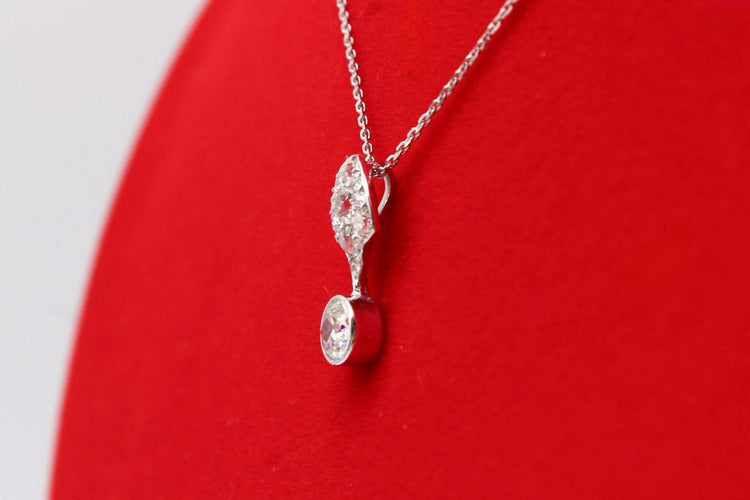 Pendentif Pendentif platine diamants vers 1925 58 Facettes 240658