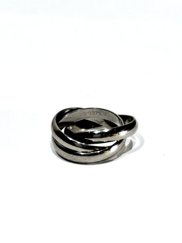 Bague 51 Cartier - Bague Trinity en or gris 58 Facettes