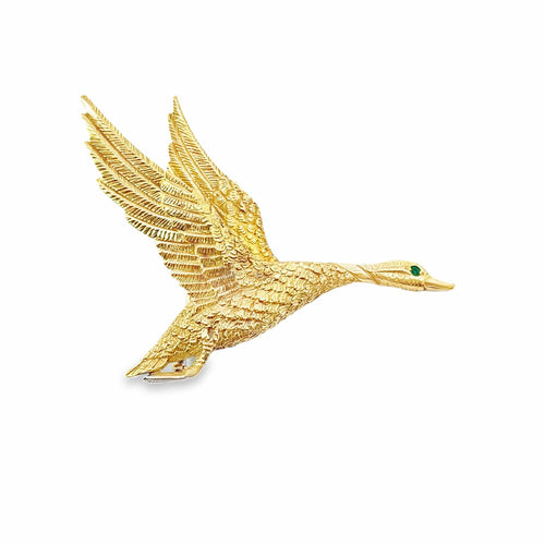 Broche Broche Hermès "Canard en vol" par Georges Lenfant 58 Facettes