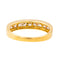 Bague 54 Bague  Demi alliance  Or jaune Diamant 58 Facettes 4084160CN