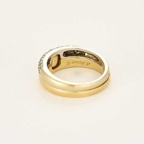 Bague 60 A.ROURE - « CHUT….JE T'AIME » - Bague ouvrante trois ors et diamants 58 Facettes SQU3655