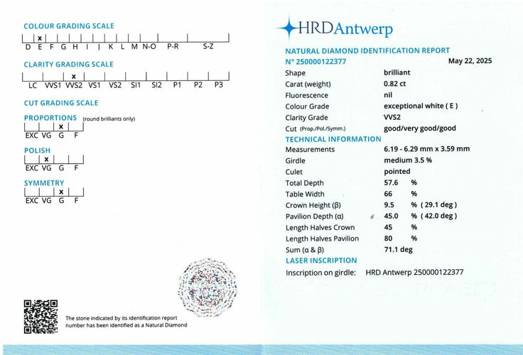 Bague 50 Solitaire Or Gris et Diamant 58 Facettes