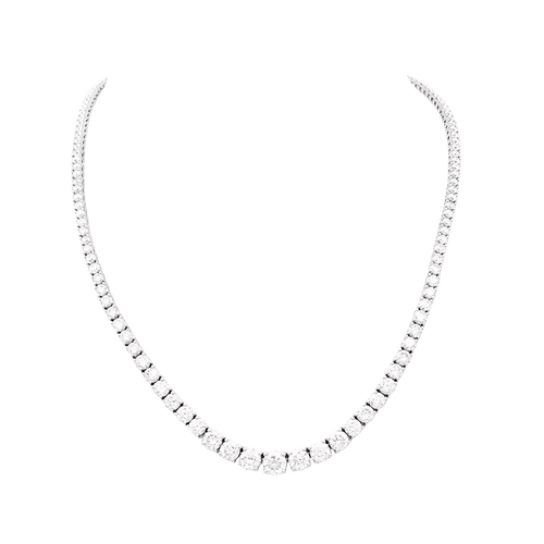 Collier Collier rivière or blanc et diamants. 58 Facettes 34485