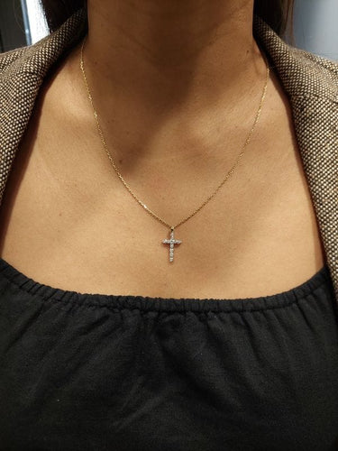 Pendentif Pendentif croix diamantée 58 Facettes 084871