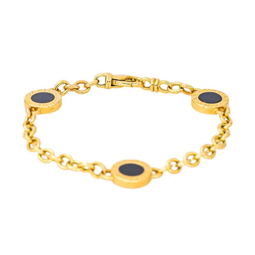 Bracelet Bulgari Bracelet  Or jaune Onyx 58 Facettes 4437820CN