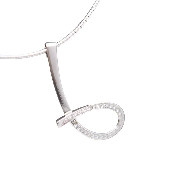 Collier collier en or blanc et diamants 58 Facettes E362433B