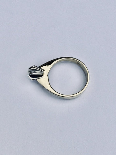 Bague 54 Bague Solitaire Or Jaune Diamant 0.16ct 58 Facettes